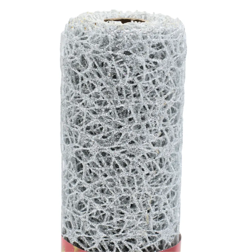 MALLA PLASTICA DEC. IRREGULAR 24CM 5Y PLATA R601204-4 2.webp
