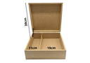CAJA C/TAPA Y DIVISION 30X30X11 MADERA