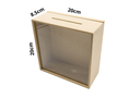 ALCANCIA P/NIÑOS 20X20X8.5 MADERA