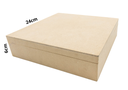 CAJA C/TAPA Y DIVISION 24X24X6 MADERA