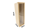 CAJA 1 VINO CRISTAL 35X11X10 MADERA