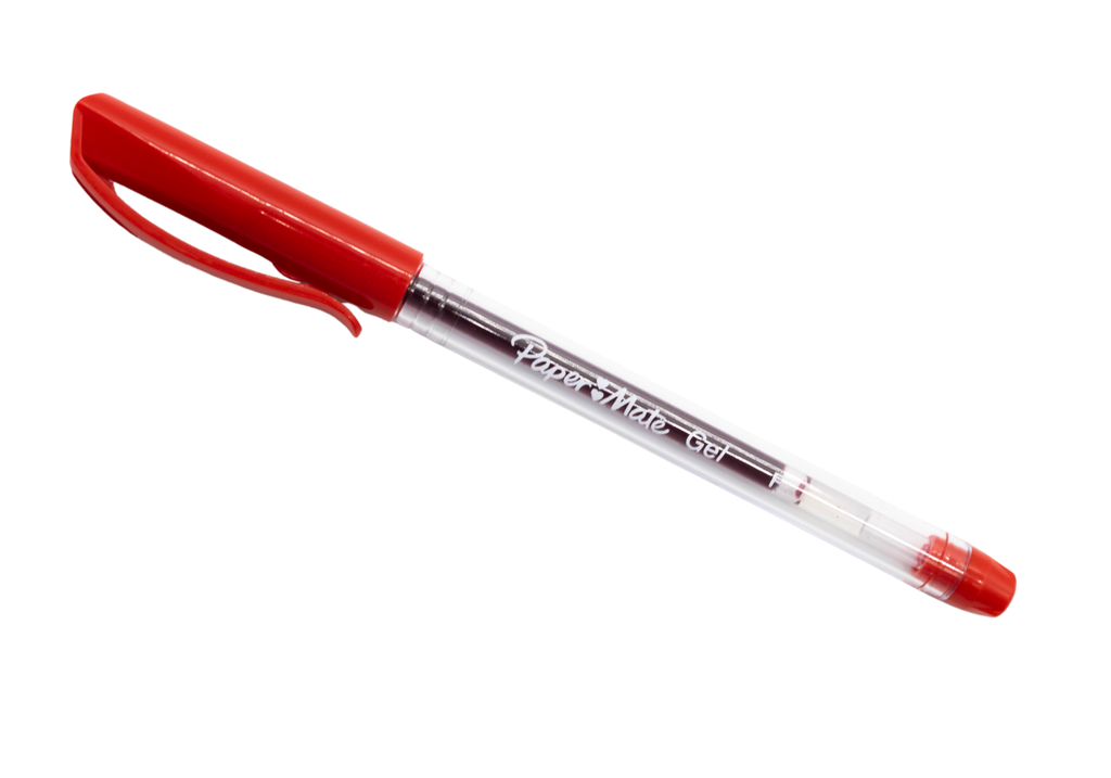 CAJA PLUMA PUNTO FINO ROJO GEL PAPERMATE 2066239