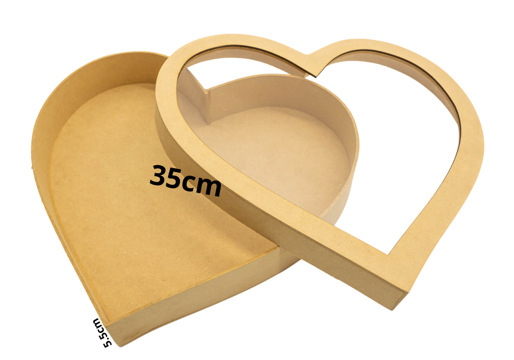 CAJA CORAZON MICA 33X5.5 MADERA
