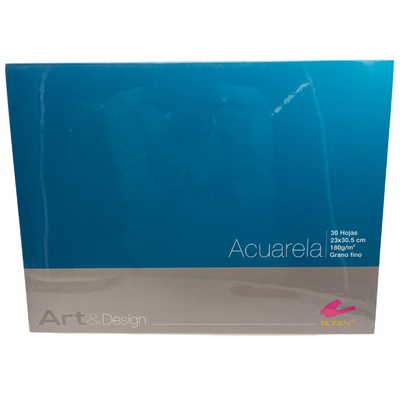 [7501139189879] BLOCK DIBUJO ACUARELA 23X30.5CM 180G 30H RODIN