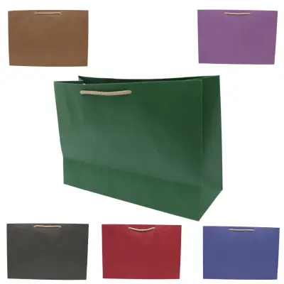 BOLSA REGALO GDE KRAFT HORIZONTAL PINTADA