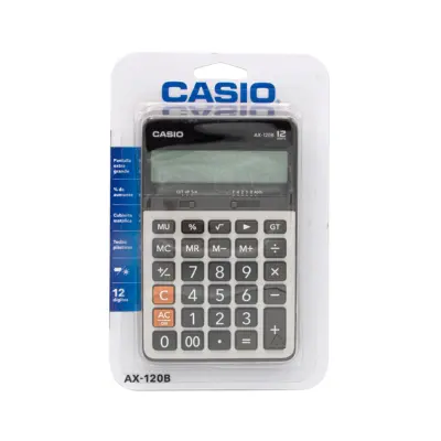 [4971850034209] CALCULADORA CASIO AX-120B