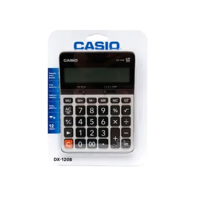 CALCULADORA ESCRITORIO CASIO 12 DIG. DX-120B