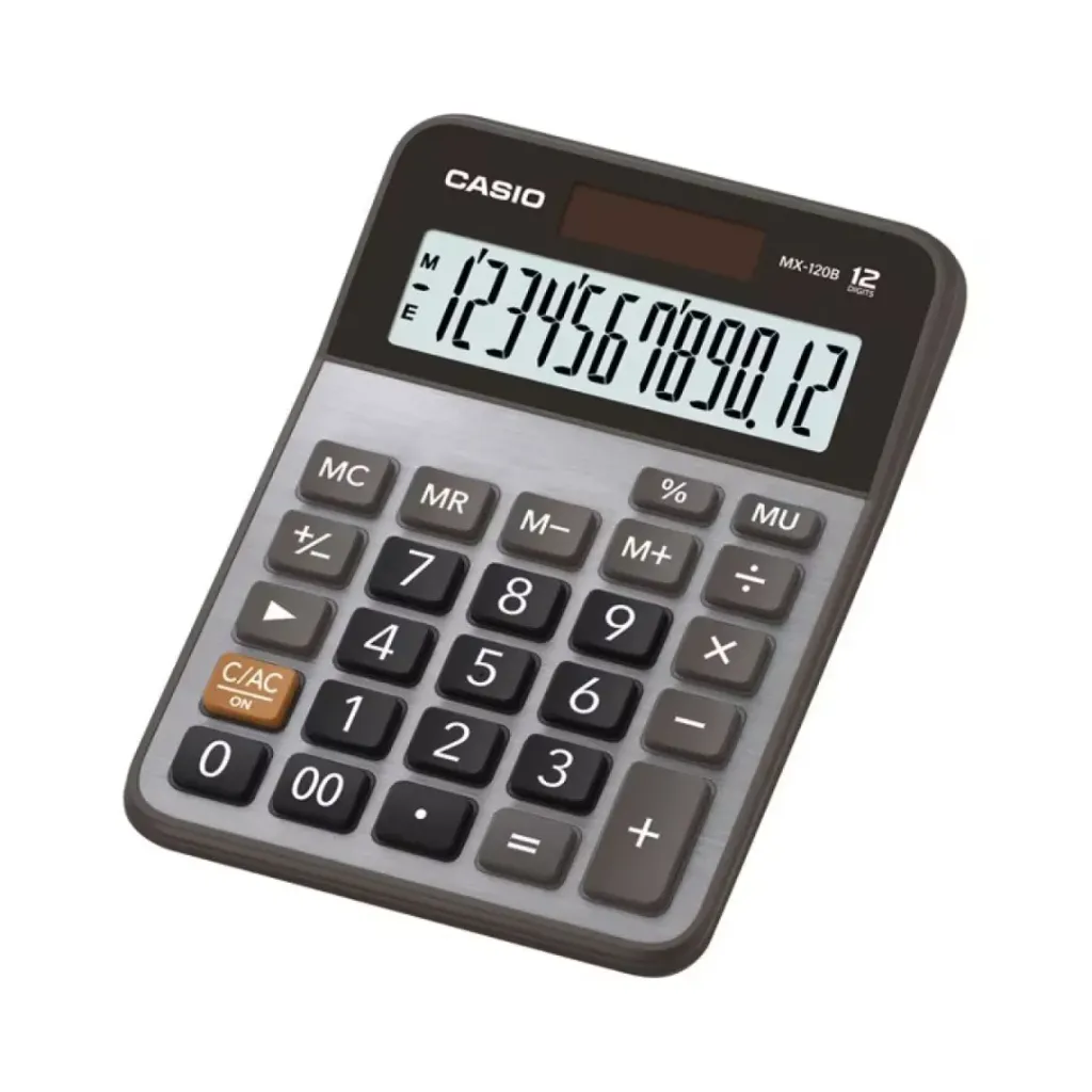 [4971850034186] CALCULADORA ESCRITORIO 12 DIG CASIO MX-120B