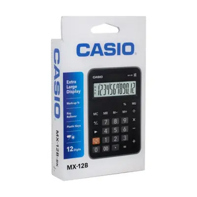 [4971850032199] CALCULADORA CASIO MX-12B-BK ESCRITORIO