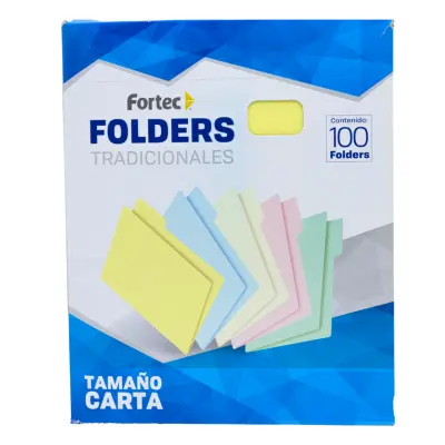 CARPETA CARTA AMARILLA FORTEC