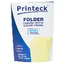 CARPETA OFICIO CREMA PRINTECK