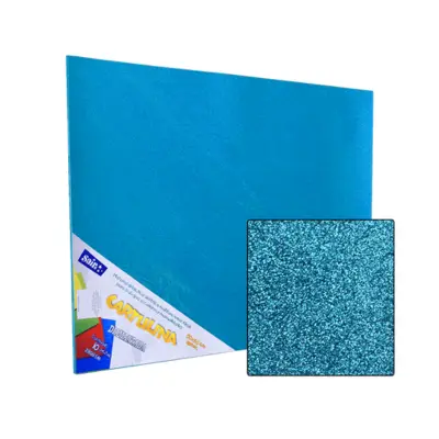 CARTULINA DIAMANTADA 50X60 AZUL PASTEL