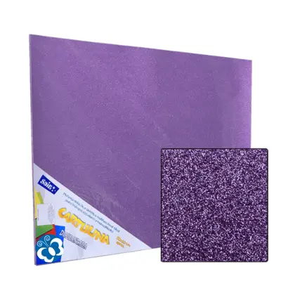 CARTULINA DIAMANTADA 50X60 LILA