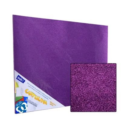 CARTULINA DIAMANTADA 50X60 MORADO