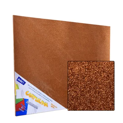CARTULINA DIAMANTADA 50X60 NARANJA