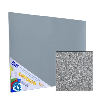 [157415] CARTULINA DIAMANTADA 50X60 PLATA