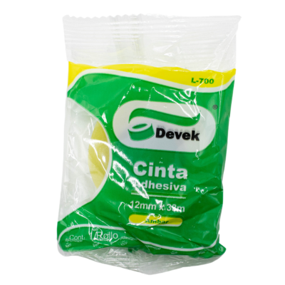 [7502008430672] CINTA TRANSPARENTE 12X33 DEVEK