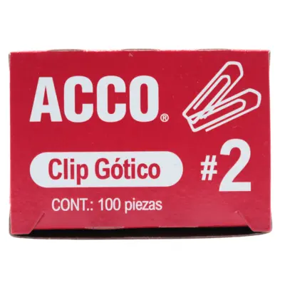 CLIP CUADRADO #2 GOTICO ACCO C100