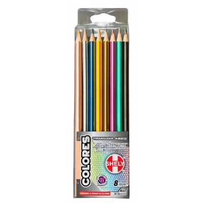 COLORES TRIANGULARES C8 METALICOS SHELY METALICO-8