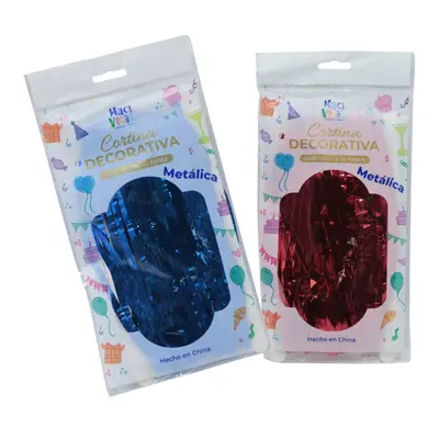 CORTINA TIRAS METALICAS 2MT