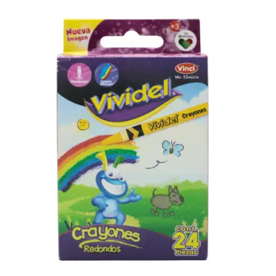 [7501147457618] CRAYONES DELGADOS C24 VIVIDEL