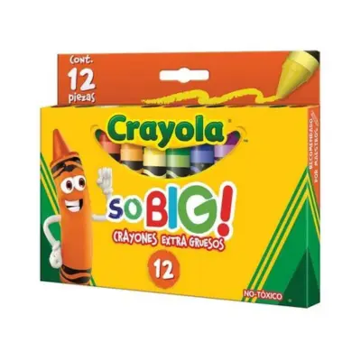 [7501058219121] CRAYONES EXTRA GRUESOS C12 CRAYOLA SO BIG