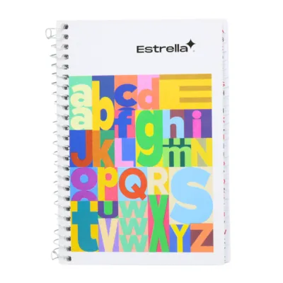 LIBRETA APUNTES 1/8 ESPIRAL INDICE 100H ESTRELLA 206