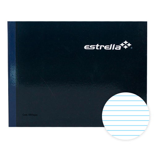 CUADERNO ITALIANO COSIDO RY 100H ESTRELLA 544