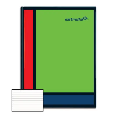 LIBRETA PASTA DURA 1/4 FRAN 144H ESTRELLA 079