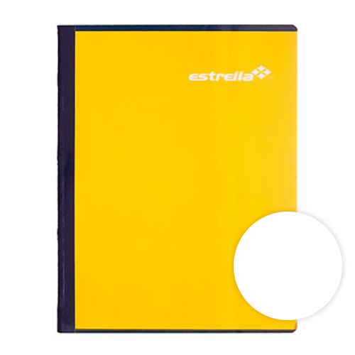 [602760006126] CUADERNO COSIDO PROF BLANCO 100H ESTRELLA 612