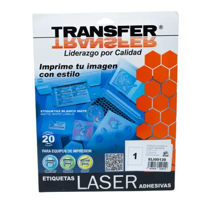 [7503006549519] ETIQUETA ADHESIVA CARTA 20H TRANSFER