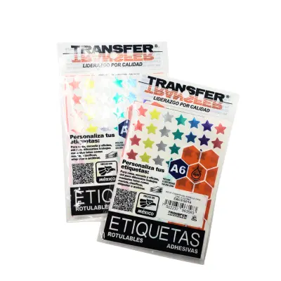 ETIQUETA ESTRELLA MULTICOLOR TRANSFER