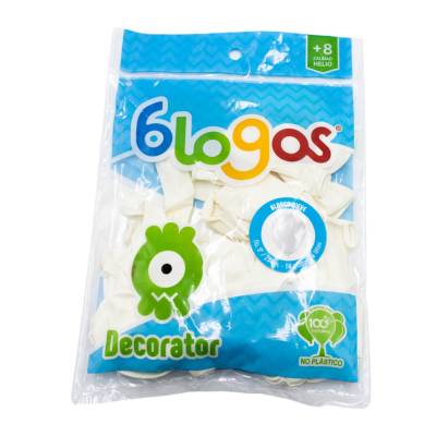 GLOBOS 9 BLANCO NIEVE C50 BLOGOS