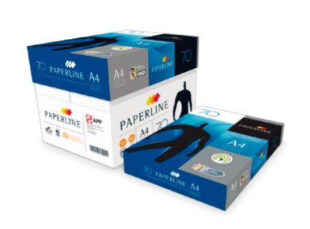 HOJA BLANCA CARTA PAPERLINE 70KG C500 AZUL, 97% BLANCURA