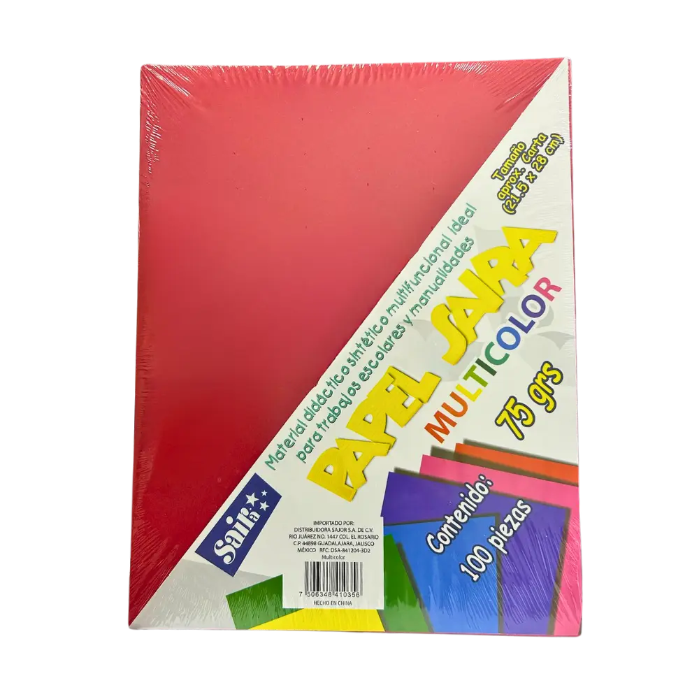 [7506348410356] HOJA MULTICOLOR C100 SAIRA
