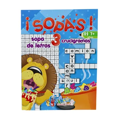 LIBRO SOPAS DE LETRAS Y CRUCIGRAMAS 3