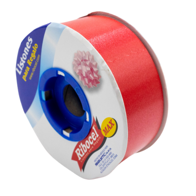 [7501012174947] LISTON RIBOCEL LISO 9 ROJO 50M 04