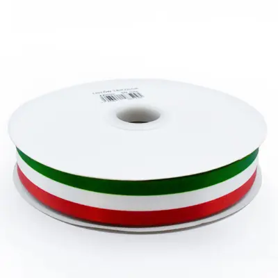 [7506411085245] LISTON SATIN #5 (2.2CM) 50M TRICOLOR