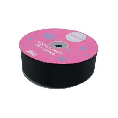 LISTON SATIN #9 (3.8CM) 50Y NEGRO