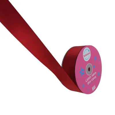 LISTON SATIN #9 (3.8CM) 50Y ROJO 250