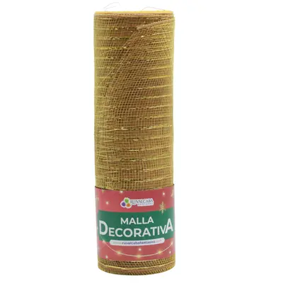 MALLA PLASTICA DEC RYDA CAFE/ORO R601201-3