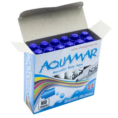 MARCADOR AGUA AZUL SHELY AQUAMAR 882-12