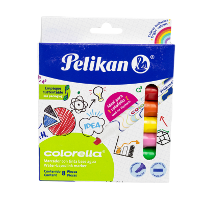 [7501015201923] MARCADOR AGUA C8 PELIKAN COLORELLA