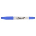 MARCADOR PERMANENTE FINO DUO AZUL SHARPIE