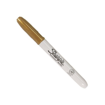 [01026] MARCADOR PERMANENTE FINO ORO SHARPIE