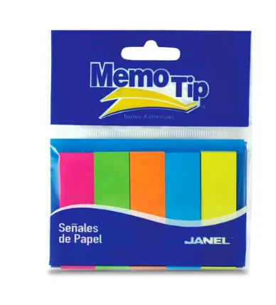 NOTAS ADHESIVAS SEÑALES NEON 250H MEMOTIP JANEL