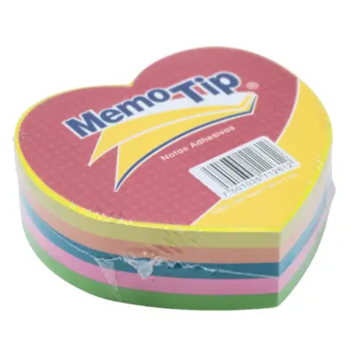 [7501035112612] NOTAS ADHESIVAS FIGURA CORAZON 7X7 250H MEMOTIP JANEL