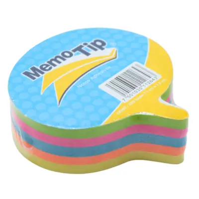 NOTAS ADHESIVAS FIGURA PENSAMIENTO NEON 250H MEMOTIP JANEL