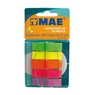 MEMOTIPS BANDERITAS SEÑALES PLASTICAS NEON 200H MAE