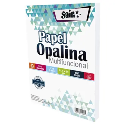 OPALINA BLANCA CARTA DELGADA 120GR SAIRA